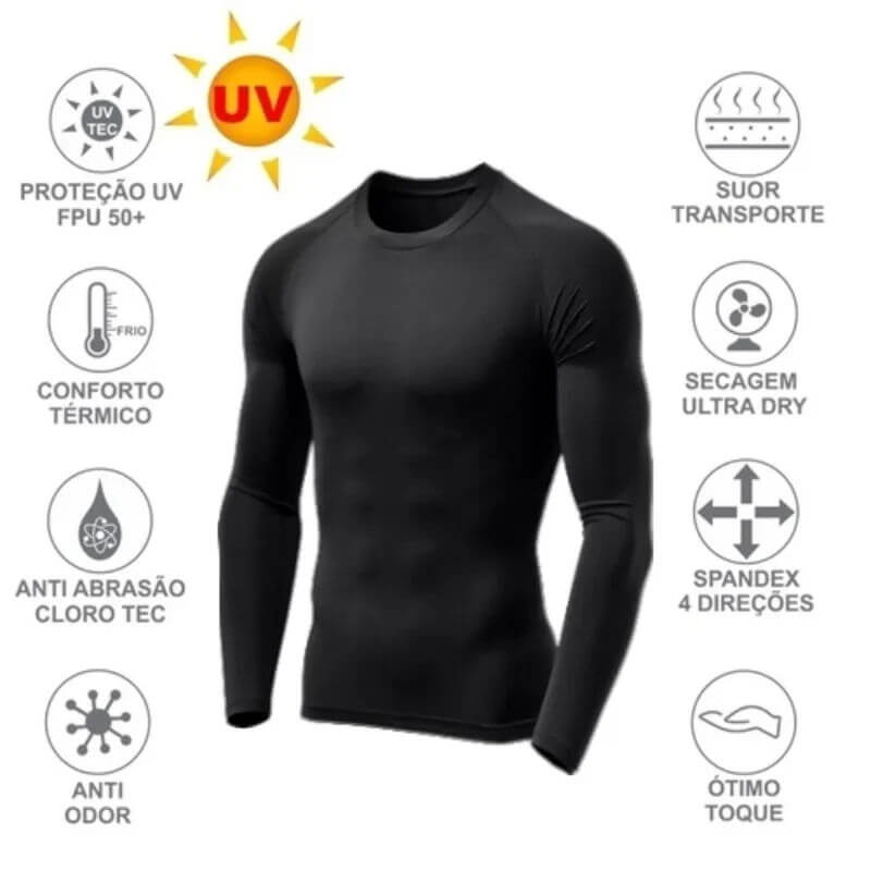 Camiseta Térmica Proteção UV Premium